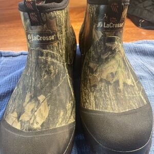 LaCrosse Camouflage Waterproof Ankle Boots - Green/Brown